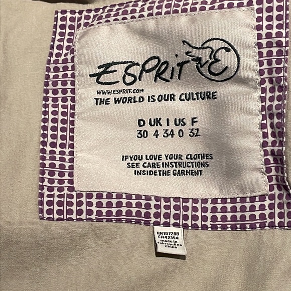 Vintage Esprit cotton fitted cargo jacket – size XS - Picture 10 of 12